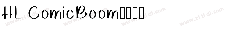 HL ComicBoom字体转换